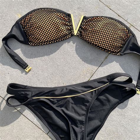 River Island Size Bandeau Bikini Set Gorgeous On Depop