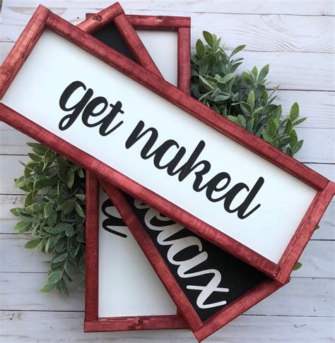 Farmhouse Decor Farmhouse Wall Decor Relax Unwind Get Naked Farmhouse Signs Bathroom