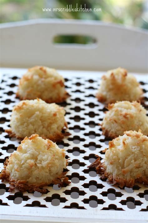 Easy Coconut Almond Macaroons Mrs Criddles Kitchen