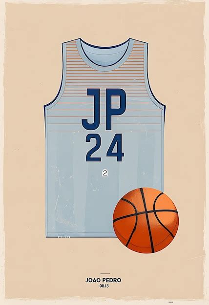 A poster of a basketball with the number 23 on it | Premium AI ...