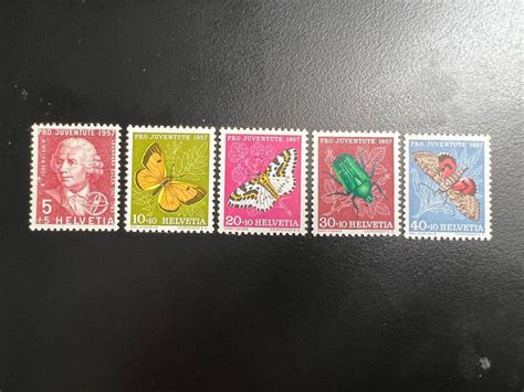 5 Timbres Neufs Pro Juventute 1956 Selon Photo Kaufen Auf Ricardo