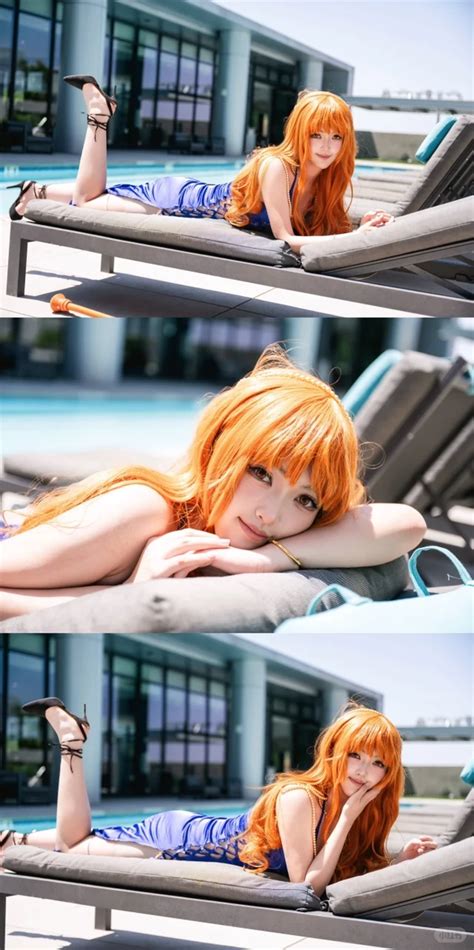 ảnh One Piece Nami cosplay bikini gợi cảm khiến fan mê