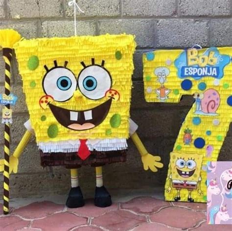 Pi Ata Bob Esponja En Pi Ata Bob Esponja Bob Esponja Fiesta