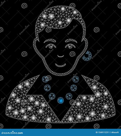 Flare Mesh Network Trendy Gay With Flare Spots Stock Vector Illustration Of Glare Grid