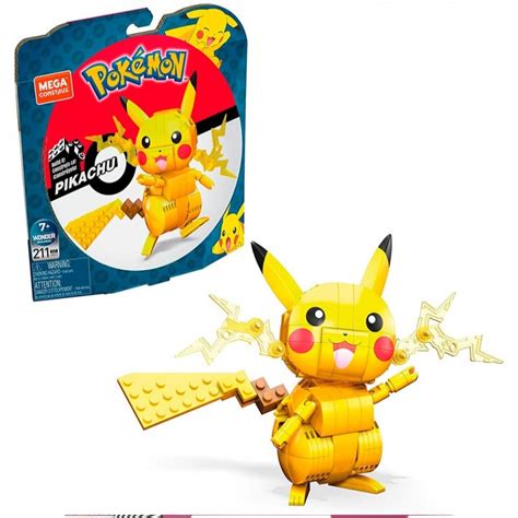 Mega Construx Pok Mon Construye Y Muestra Pikachu Juguetes Matar