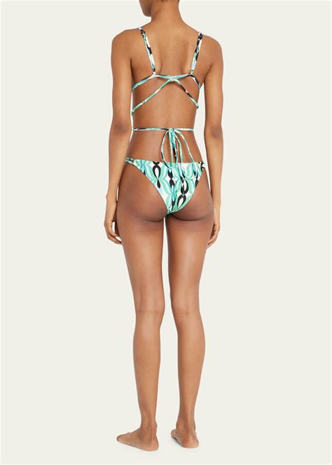 PatBO Twist Wrap Tie Bikini Top Bergdorf Goodman