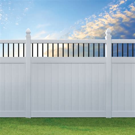 Outdoor Essentials Lakewood 6 Ft H X 6 Ft W White Privacy Vinyl