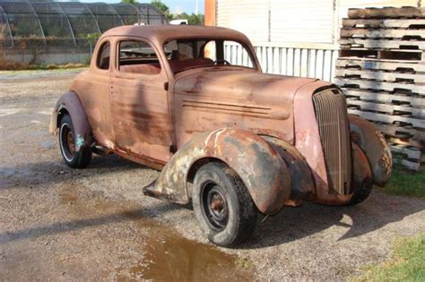 1936 Plymouth Deluxe 5 Window Coupe 1960s Barn Find Rat Rod Dallas