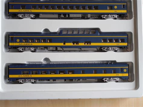 Rivarossi Passenger Car Set Alaska Railroad Arr Lighted Ho Scale Rt600034 1818543284