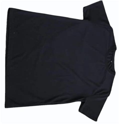 Unisex Black Plain Dri Fit Round Neck T Shirt At Rs Piece In Noida