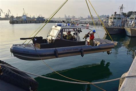 A Us Coast Guard Port Security Unit 307 32 Foot Transportable