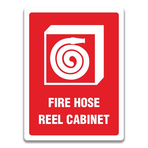 fire hose reel cabinet sign safety sign  label