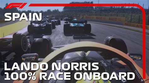 F1 22 Gameplay Lando Norris Onboard 100 Race Catalunya Spanish