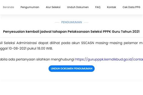 Klik Link Gurupppk Kemdikbud Go Id Cek Pengumuman Hasil Seleksi