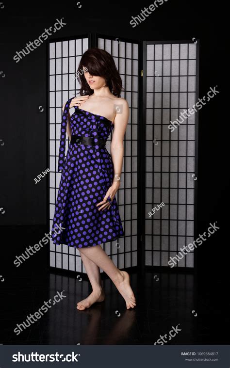 Caucasian White Woman Brunette Hair Stock Photo Shutterstock