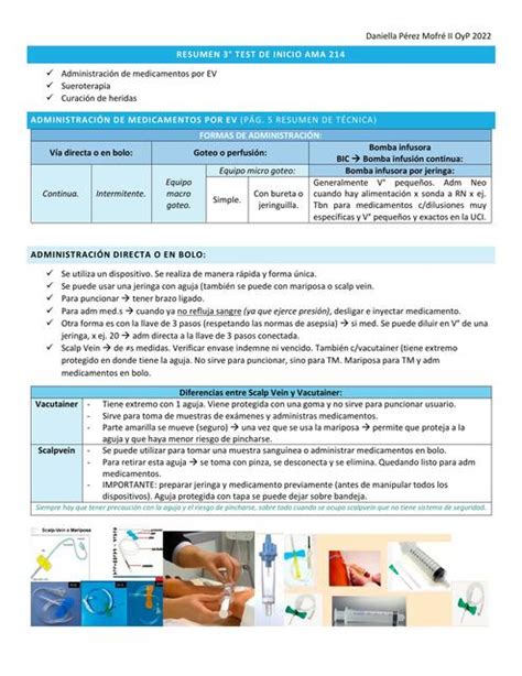 Administración de medicamentos por vía EV uDocz