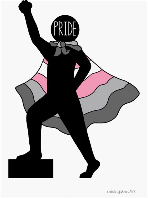 Demigirl Pride Flag Cape Sticker For Sale By Rainingstarsart