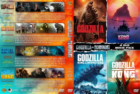 Godzilla vs King Kong Quad R1 Custom DVD Cover - DVDcover.Com