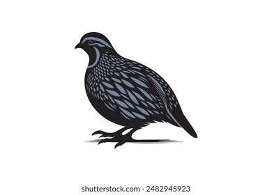 Quail Bird Silhouette Vector Image Stock Vector (Royalty Free ...