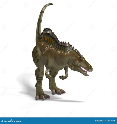 Dinosaurio Acrocanthosaurus Stock De Ilustración Ilustración De