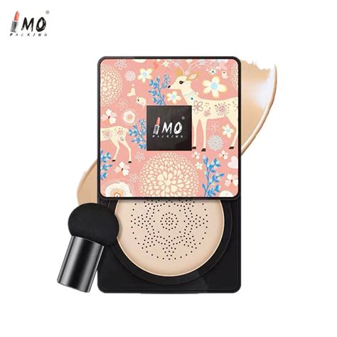 Empty Square Loose Powder Case Cosmetic Containers With Brush