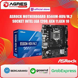 Promo ASROCK Motherboard B560M HDV M 2 Socket Intel LGA 1200 Gen11