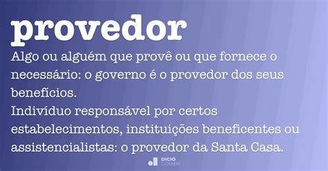 O Q Significa Provedor