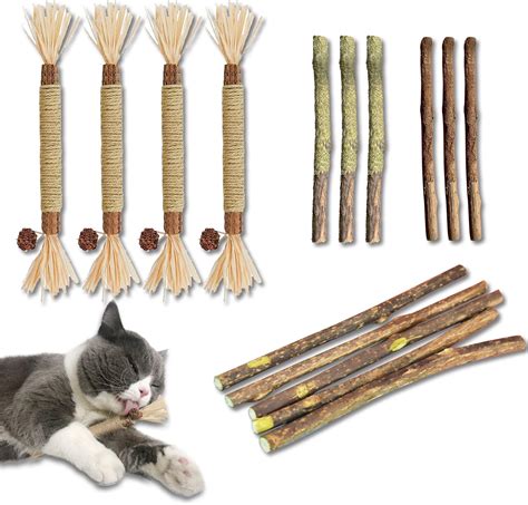 Pcs Silvervine Sticks For Cats Natural Cat Catnip Chew Toys For Cat