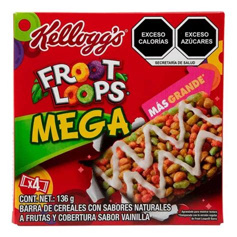 Barra Kelloggs Froot Loops Mega 136g Mercadolibre