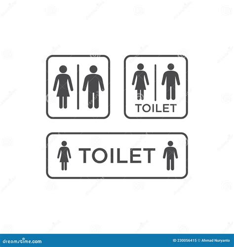 woman  man toilet sign stock vector illustration  communications
