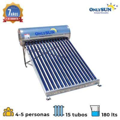 Calentador Solar Onlysun 15 Tubos 180 Litros Baja Presión LedsBeSolar