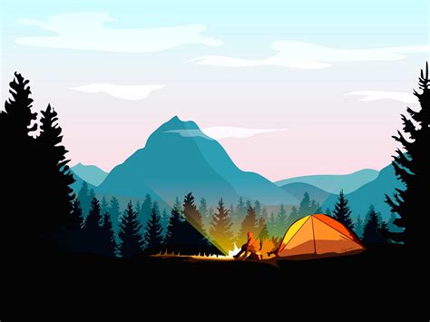 Gambar Ilustrasi Pemandangan Alam Kartun Riset