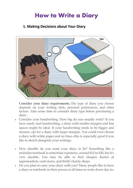 How To Write A Dairy Pdf Free Download