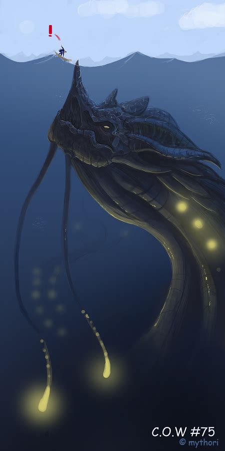 protruding horn sea monster thalassophobia   meme