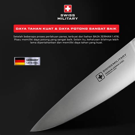 SWISS MILITARY EUROPEAN KNIFE SET 6P - Neohaus Indonesia