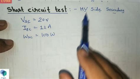Explain Open Circuit And Short Circuit Test