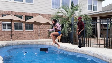 Angry Gf Throws Make Up In The Pool Prank She Cried Youtube