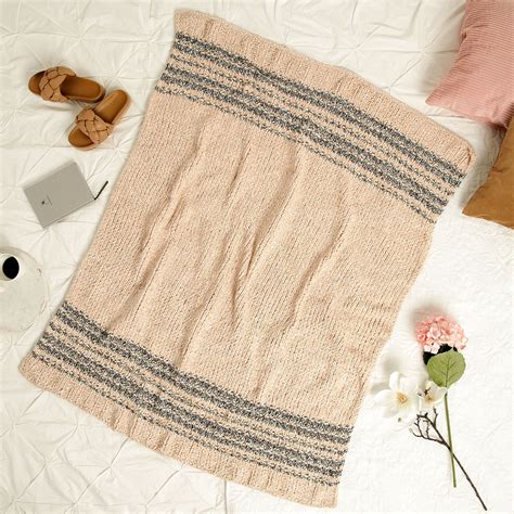 Knitting Patterns Galore Woven Stripe Blanket