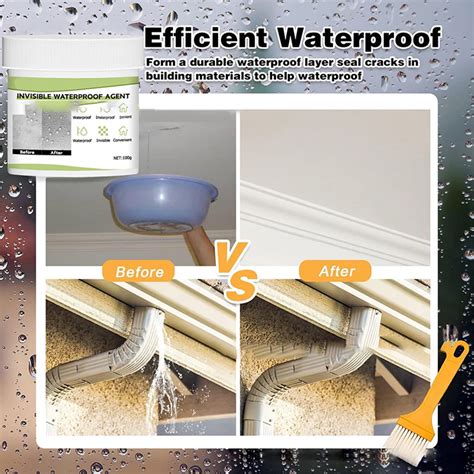 Uutvmp Leak Sealant Agent, Invisible Waterproof Agent,100g Anti-Leakage
