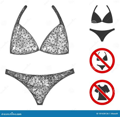Ilustração De Malha De Vetor Web Poligonal Bikini Ilustração Stock Ilustração de modelo rede