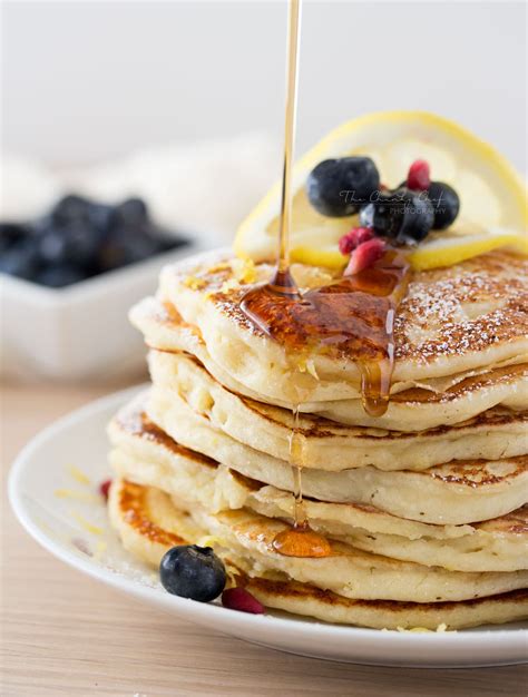 Lemon Ricotta Pancakes The Chunky Chef