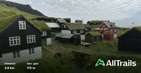 mykines city  cliff walk vagar faroe islands  reviews map