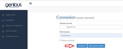 Comment accéder à mon espace client Base de connaissances Genious