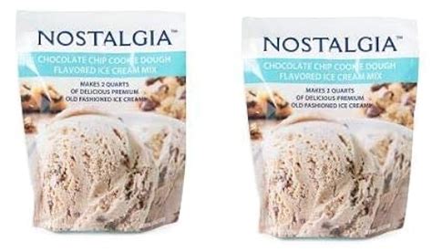 Nostalgia Ice Cream Mix Pack Chocolate Chip Cookie Dough Each