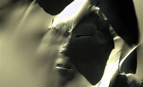 Massive “Alien Face” Structure Found In Antarctica Via Google Maps