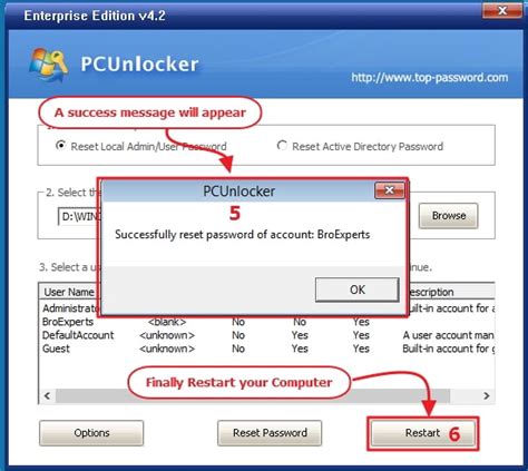 How To Reset Forgotten Windows Password With Pcunlocker