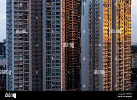 High density tower facade Stock Photo - Alamy
