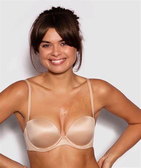 Body Bliss Strapless Push Up Bra Nude