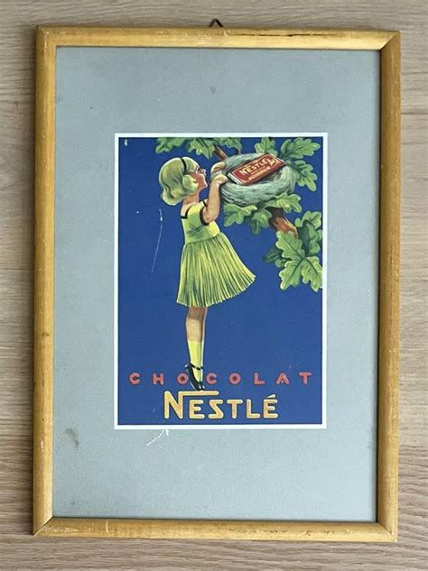 Chocolat Nestl Alte Werbekarton Ancien Carton R Clame Kaufen Auf