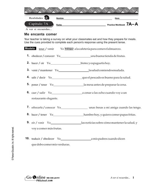 Capitulo 5B Guided Practice Activities Answer Key Your Ultimate Guide